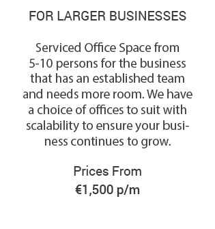 Serviced Office in Dublin from €1500 Details