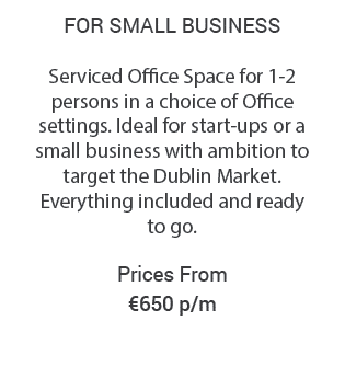 Serviced Office in Dublin from €650 Details